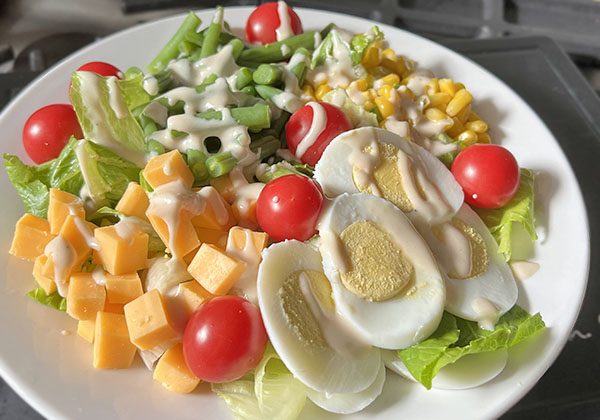 Green Bean Salad with Healthy Mustard Dressing
